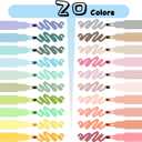 Vitoler 20Pcs Highlighters,Pastel Highlighters Set,Assorted Morandi Color Highlighter, Chisel Tip Bible Highlighter for School Office Supplies