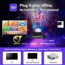FWFX Dance Mat for TV Games - Wireless Musical Electronic Dance Pad for Kids & Adults, 2-Player Indoor Active Exercise Game for Family Parties, Birthday for Boys and Girls