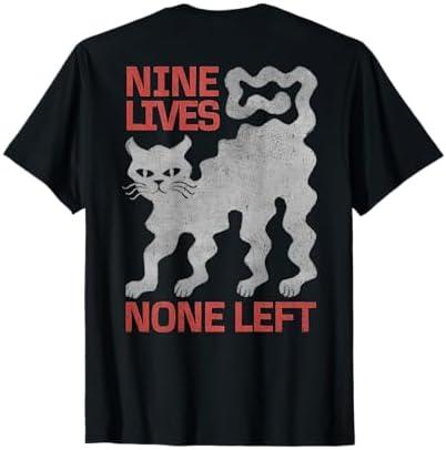 Hip Hop Cat Y2K Vintage Retro Edgy Back Print Streetwear Cat Men Women Kids T-Shirt, Black, Small