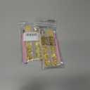 2 x 3D Alloy Nail Art Studs Nail Charms, Gold Hollow Star Moon Metal Nail Rivets Crystal Rhinestones Gems Jewelry DIY Crafts Manicure Decorations with Pick Up Tweezers