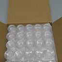 Vivaplex, 50, Clear, Empty, 5 Gram Plastic Pot Jars, Cosmetic Containers.