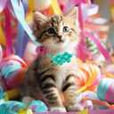 36PCS Dog Flower Collar and Hair Bows Set,Multi Color Cute Pet Collar Accessories and Head Floral Charms Tie for Small Puppy Cats Grooming Accessories