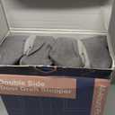 MAGZO Door Draft Stopper for Bottom of Door, 2 Pack 32 Inch Under Door Draft Stopper, Fan Shaped Under Door Gap Filler Bottom, Door Soundproofing, Grey (Gray)