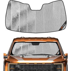 Pigenius Windshield Sun Shade for Ford F-150 2021-2026 Front Window Sunshade - AstraGuard (Silver)