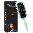 Curl Defining Brush, Curly Hair Brush for Styling, Shaping, Detangling & Defining Curls for Women and Men, Curl Brushes for Curly Hair Work on all Wet or Dry Hair Types (Green)