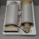 BOBOMOMO 27" Farmhouse 3-Way Dimmable Touch Control Table Lamp Set of 2 with USB A &USB C Charging Ports for Bedroom Living Room Vintage Rustic Traditional Nightstand Bedside Lamps (2 Bulbs Included)