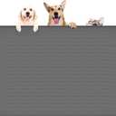 39.4"x29.5" Large Pet Food Mat, Silicone Dog Mats for Food and Water, Nonslip Pet Feeding Mats for Floors,Dog Cat Bowl Mat with Raised Edges, Dark Gray