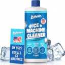 Sylvan Ice Machine Cleaner and Descaler | 16 oz | Free Cloth | Made in USA | Nickel Safe Ice Maker Cleaner and Descaler | Universal Compatibility for Commercial & Residential Ice Makers