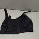 FeelinGirl Women Front Closure Post Surgery Compression Everyday Bras for Mastectomy Support with Adjustable Straps Wirefree Black L