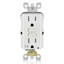 Leviton GFCI Outlet with Audible Alarm, 20 Amp, Self Test, Tamper-Resistant with LED Indicator Light, Great for Refrigerators in Garages, GFTA2-W, White