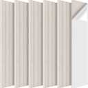 6 Pack Acoustic Panels 3D Wave Sound Proof Foam for Walls, 47.2"x11.8" Self-Adhesive Sound Absorbing Panels for Noise Reduction in Home Office & Studio, Decorative Wall Tiles (Camel)