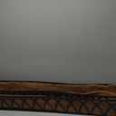 LaLaGreen Deck Railing Planter Outdoor (48 Inch, 2 Pack) Extra Large Metal Wall Hanging Planters with Coco Liner Black Rectangular Window Boxes Plant Bracket Holder Garden Rail Fence Balcony Patio