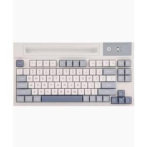 EPOMAKER Tide75 Upgraded QMK/VIA 75% Wireless Aluminum Mechanical Keyboard, Hot-Swap Creamy Gaming Keyboard with FR4 Plate, Bluetooth/2.4Ghz/USB-C, RGB Backlit, NKRO (White/Blue)