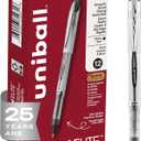 uni-ball Vision Elite Rollerball Pens Bold Point, 0.8mm, Black, 12 Pack