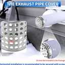 Boltigen PVC Termination Mesh Screen Vent Covers, Stainless Steel Gutter Guard Filter, Conical Exhaust Pipe Cover Strainer, Multihole Cap for 1.64in-1.98in ID Roof Vent and Furnace