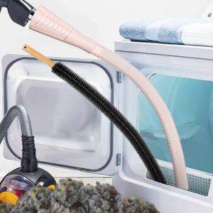 2 Pieces Dryer Vent Cleaner Kit Dryer Lint Brush Vacuum Hose Attachment Brush Lint Remover Power Washer and Dryer Vent Vacuum Hose Grey Pink