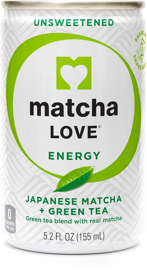 Matcha Love Green Tea Unsweetened Energy Shots, 5.2 Oz, Pack of 20 (EXP 03/30/27)