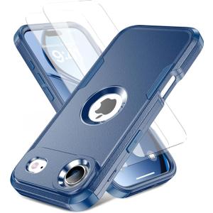 for iPhone Air Magnetic Case,Compatible with Magsafe,2X Screen Protector,Heavy Duty Protection,Rugged & Durable Phone Cover for iPhone Air Case,Blue