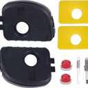 2 Pcs 595660 Air Cleaner Cover & 2 Pcs 799579 Air Filter for 590581 Most 450E 550E 550Ex 08P502 08P602 09P602 09P702 Series Lawn Mower Engines with 698719 Spring Kit