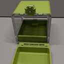 septillar Bird Feeder and Bath for Cage, Hanging Bird Bathtub Bath Shower Box Bowl, Bird Cage Accessories Suitable for Small Medium Birds, Parrots, Lovebirds, Finches, Parakeets, Mannikin (Green)