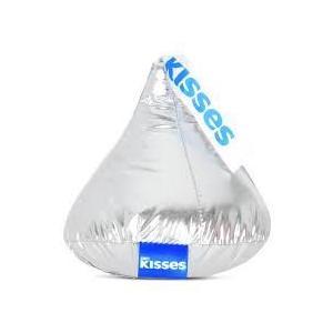 Hershey Kiss Plush Silver 8in