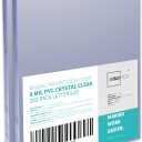 Binditek 200 Pack 8 Mil PVC Clear Binding Covers, 8.5 x 11 Inches, Letter Size, Square Corners, Un-Punched, Office Supplies