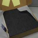 Felt Bulletin Board Tiles | Modern Cork Board Alternative | Large Cork Boards for Walls | Aesthetic Felt Wall Panels for Office & Home Decor | Pinboard & Photo Board (12-Pack) | Gray Black