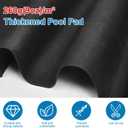 10 FT Pool Pad for Above Ground Pools, Pool Liner Pad Under Pool Mat for Above Ground Swimming Pools or Hot Tub Mat, Under Pools Ground Pad