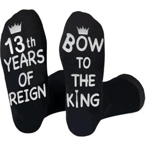 3 x 13 Year Old Teen Boy Gifts, Funny Socks Birthday Gifts for 13th Son Nephew, Grandson, Christmas Gift for Kid