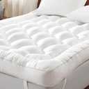 Decroom 4 Inch Memory Foam Mattress Topper King Size, Filled with Breathable Memory Foam Pillow Topper, Soft Fluffy Supportive Bed Mattress Pad for Back Pain Relief, 80x78x4 Inch