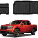 Mabett Under Seat Storage Mats for Ford Maverick Hybrid 2025 2024 2023 2022 Accessories(not fit Gasoline), All-Weather TPE Rear UnderSeat Organizer Liner
