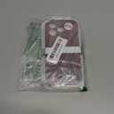 Magnetic Stand for iPhone 17 Pro Case, Liquid Silicone, [Compatible with MagSafe][Built-in Kickstand&Ring Holder] Anti-Scratch Soft Microfiber Lining, Wine Red