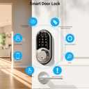Veise RZ06 Smart Lock for Front Door with App Control, Keyless Entry, Electronic Digital Deadbolt with Touchscreen Keypad Set, Smart Deadbolt, Auto Lock, Easy Installation, Satin Nickel