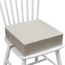 Toddler Booster Seat for Dining Table, 2 Elastic Seat Belts, Anti Scratch PU Skin-Friendly, Waterproof, Anti-Wrinkle, Detachable Non-Slip Bottom - Light Gray