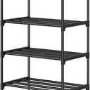 Autonomier 10 Tier Tall Shoe Rack, Narrow Lightweight Shoe Shelf, Compact Vertical Shoe Stand, Small Space Saving for Closet Floor, Dorm Storage Organizer, Front Door Entrance, Entryway