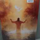 MIVASIJO Jesus and Dove Inspiring Wall Art Christian Jesus Art Bible Stories Wall Decor Watercolor Religious Painting Pictures for Church Living Room Bedroom Home Decoration, 24"L x 16"W