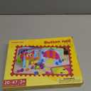 AMOSTING Button Art Toy  Educational Color Matching Mosaic Pegboard Sensory Learning Activity for Kids Age 3 4 5, Preschool Gift for Toddlers, Boys and Girls