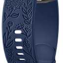 Samsung Galaxy Watch Bands - Sunflower Engraved 40mm/44mm, Silicone Sport Strap for Women/ Men