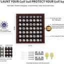 KCRasan Golf Ball Display Case - Wall Mounted Holder with Glass Door, Ideal Gift for Golf Enthusiasts