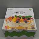 155oz Large Trifle Bowl with Lid, Modern Design Clear Glass for Salads, Dessert, Fruit, and Party Displays, 2025 Thickened Version