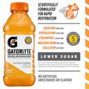 Gatorlyte Rapid Rehydration Electrolyte Drink, 3 Flavor Variety Pack, Specialized Blend of 5 Electrolytes, Lower Sugar, No Artificial Sweeteners, No Artificial Flavors, 20 fl oz Bottles (12 Pack), BBD 06/26/2026