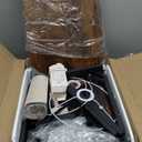 Floor Lamp with Table, End Tables with Lamps Attached 3-Color Temperature Bulb, Side Table with Lamp with 2 Drawers & Charging, Lamps Tables Combo for Bedroom, Dorm, Apartment - Rustic Brown