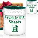 Funny Excel Coffee Mug Gift for Accountant, Freak In The Sheets mug, Unique Spreadsheet Office Mugs for Accounting Boss Finance Banker CFO CPA Novelty Birthday Christmas mugs gifts for Coworkers-48