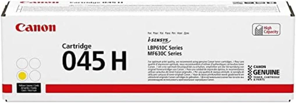 Canon Toner Cartridge 045 H Y Yellow, 1243C002 (H Y Yellow)