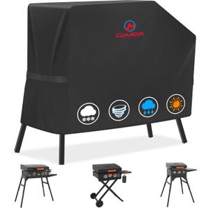 Comnova Griddle Cover for Blackstone 22 Inch 17 Inch Griddle with Hood and Stand - 600D Flat Top Grill Cover for Blackstone 22" 17" Griddle on Stand and 22" Adventure Ready, Heavy Duty & Waterproof
