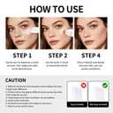 Cover Cream Stick, Color Changing Foundation Stick, Skin Matching Cover Cream with Medium to Full Coverage Dewy Finish Base Makeup, Dual-Ended with Detachable Brush (Medium)