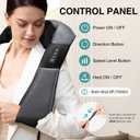 Nekteck Shiatsu Neck Back Massager with Heat for Pain Relief Deep Tissue, Electric Kneading Shoulder Massage, Relaxation Gifts for Him Her, (FSA Eligible, HSA Eligible, Not Cordless) (Gray)