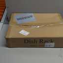 SNTD Dish Drying Rack for Kitchen Counter - Large Dish Rack with Drainboard, Rustproof Dish Drainer with Utensil Holder for Sink, Black