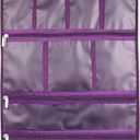 Freegrace Premium Hanging Toiletry Bag for Travel - Cosmetic, Jewelry, Toiletry, Makeup & Accessory Storage Organizer Bag, Large Size for Women & Men (Purple)