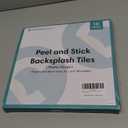 Upgraded Thicker Peel and Stick Backsplash Tiles for Kitchen, 10 Pcs of 12''x12'',3D Peel and Stick Tiles for Wall Removable Vinyl Backsplash Kitchen Bathroom Waterproof